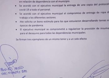 Municipales de Coronel Baigorria acordaron una recomposición del 8%