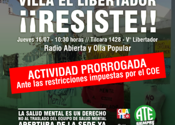 Villa El Libertador: exigen la reapertura del consultorio de Salud Mental