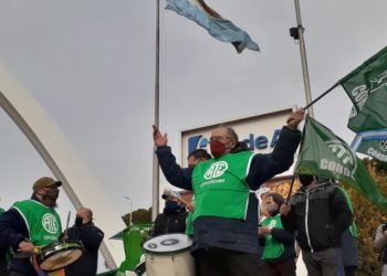 Con gran acatamiento ATE realizó hoy una jornada de protesta en todo el territorio provincial