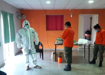 Villa de Pocho: por pedido de ATE entregaron ropa de trabajo para la pandemia