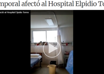 Hospital inundado: otra muestra de pésimas condiciones de trabajo de los equipos de salud