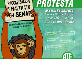 SeNAF: Jornada de lucha y movilización al Ministerio de Justicia