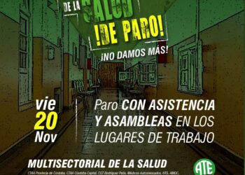 Jornada de protesta de la Multisectorial de la Salud en toda la provincia