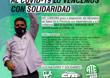ATE ofreció al Ministerio de Salud sus instalaciones y militancia para realizar la campaña de vacunación contra el Covid 19
