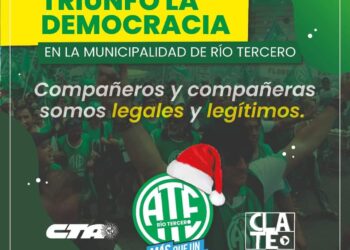 Con la reforma del estatuto municipal ATE recupera los códigos de descuento de las y los afiliados de Río Tercero