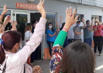 Asamblea de Trabajadoras/es de la Salud Municipal exigimos la reincorporación de los y las despedidas y el cumplimiento de los puntos reclamados hace meses