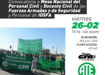 Reunión de sectores civiles de FFAA de ATE de distintas provincias eleva pedido a Ministerio de Defensa y de Seguridad