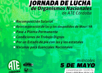 Jornada de lucha de estatales nacionales en Córdoba