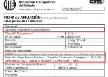 ATE presentó nueva ficha de afiliación con perspectiva de género