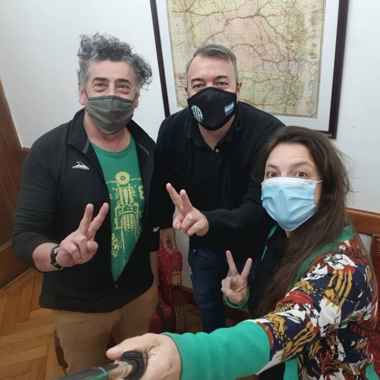 Gestiones en ATE Nacional: Julia Giuliani y César Theaux de recorrida por el CDN