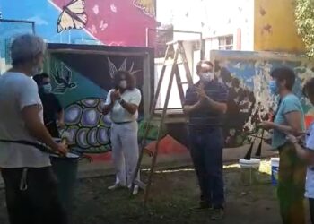 Tapan murales en Neuropsiquiátrico y Casa del Joven: concentración, repudio y “estado de alerta” de la comunidad