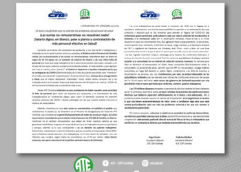 ¡Las sumas no remunerativas no resuelven nada!¡Salario digno, en blanco, pase a planta y contratación de más personal efectivo en Salud!