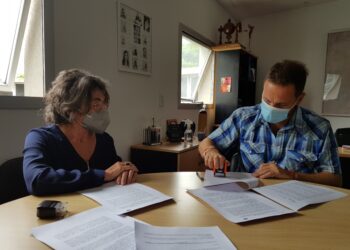 Giuliani firmó un convenio con la Facultad de Ciencias Sociales para que ATE reciba capacitaciones en la Ley Micaela