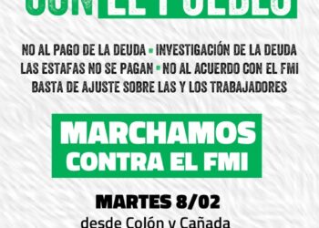 ATE marcha contra el FMI: la deuda es con el pueblo