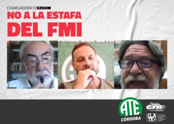 La deuda en debate: Giuliani coordinó la charla que brindaron Lozano y Barcesat con muy buena participación en las redes sociales de ATE Córdoba