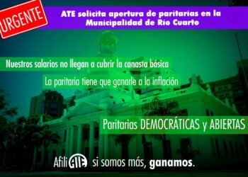 Piden la reapertura de paritarias en la Municipalidad de Río Cuarto