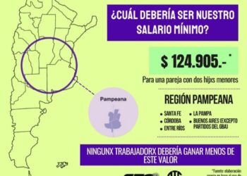 Ingreso: ATE INDEC fijó la canasta familiar en $124905 para la Región Centro