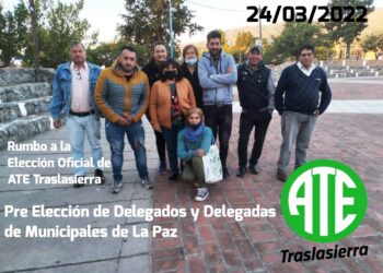 Traslasierra: delegadas y delegados de ATE en la Municipalidad de La Paz