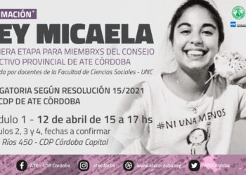 Hoy comienza la capacitación en Ley Micaela para miembros del CDP