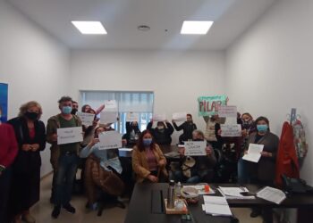 La CTA Autónoma junto a las trabajadoras de PAICOR en la Legislatura y el Ministerio de la Mujer