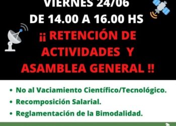 CONAE: mañana se realizará una asamblea con quite de colaboración por mejoras salariales urgentes