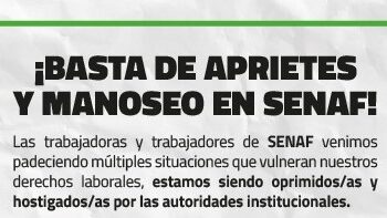 Complejo Esperanza: Basta de persecución y hostigamiento antisindical