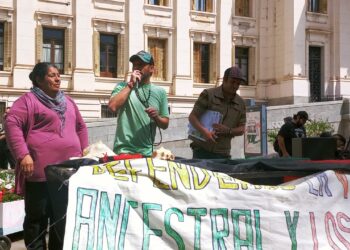 Giuliani en la marcha de los pueblos originarios: “no hay salida sectorial”