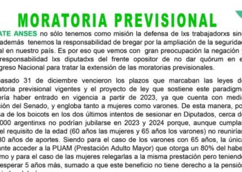 ATE ANSES repudia la actitud de la oposición de no dar quórum en Diputados para el tratamiento de una nueva Moratoria Previsional