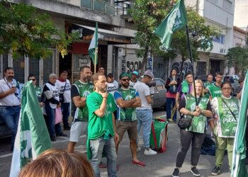 Con un acto frente a la delegación de la SRT ATE Córdoba llevó a cabo la Jornada Nacional de Lucha
