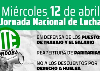 SRT: ATE convoca una jornada nacional de lucha