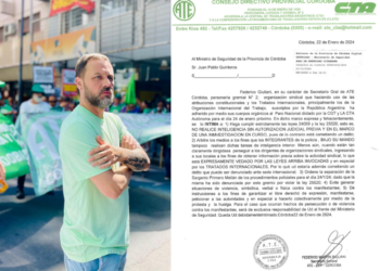 Federico Giuliani intima al ministro de seguridad para que cese sus actividades de espionaje en la marcha del 24