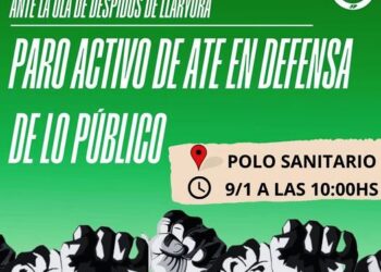 Paro y concentración en el Polo Sanitario contra la “motosierra” de Llaryora