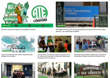 La Secretaria de Prensa de ATE Córdoba presentó la nueva versión de la web del Consejo Directivo Provincial