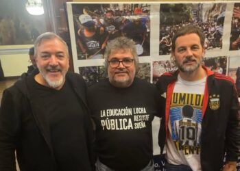 Aguiar y Giuliani en el Plenario Nacional de Aceiteros