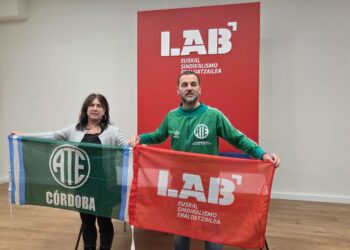 Solidaridad Internacional: Giuliani firma un convenio de hermanamiento con el sindicato vasco LAB-Bizkaia