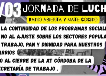 Jornada de Lucha y radio abierta frente a la