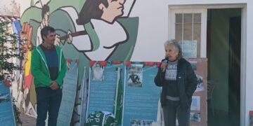 ATE Santa María: Con inauguración de un mural se realizó un homenaje a las y los compañeros secuestrados por la dictadura el 26 de mayo de 1976