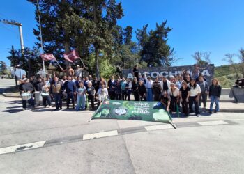 Con fuerte respaldo institucional de Sierras Chicas ATE se movilizó en defensa de los hoteles del IOSFA
