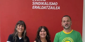 Solidaridad internacional: Giuliani con el sindicato nacionalista vasco LAB Bilbao